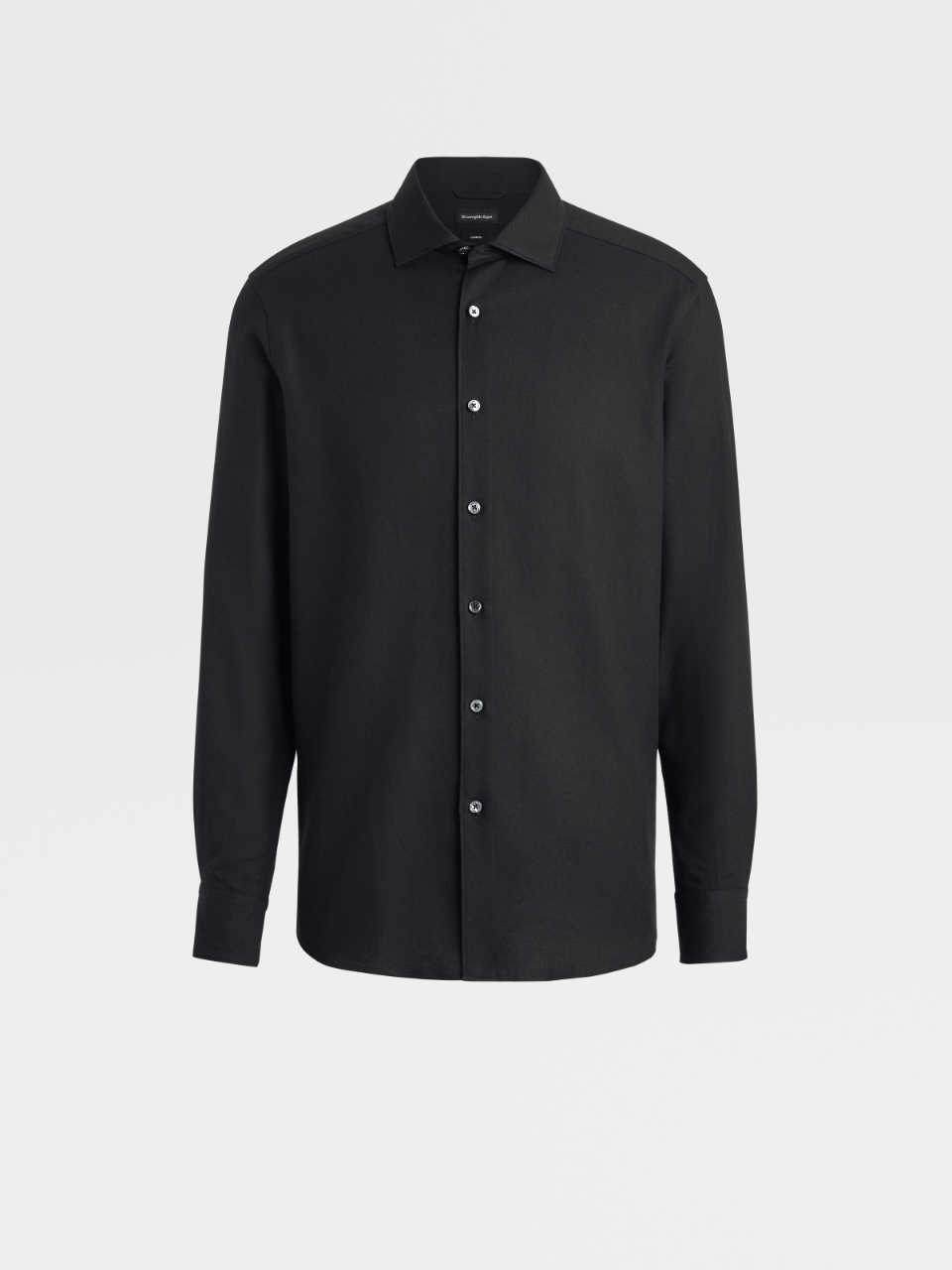 Black Cashco Cotton and Cashmere Shirt